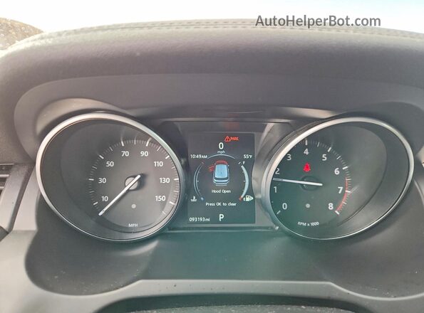 SALVP2BG1HH235682 2017 LAND ROVER RANGE Silver Widok zestawu wskaźników