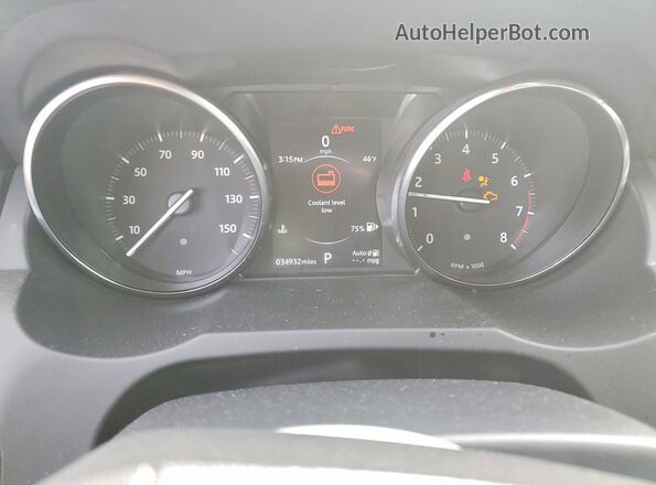 SALVP2RX8KH336747 2019 LAND ROVER RANGE Серый Вид щитка приборов