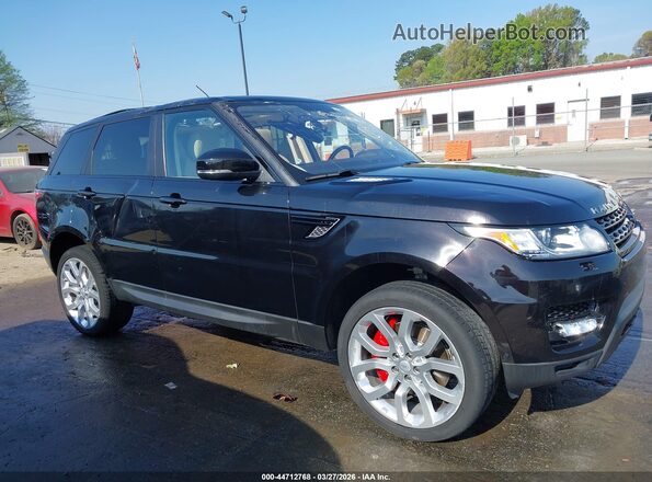 SALWR2EF6GA577492 2016 LAND ROVER RANGE ROVER SPORT Black Widok wnętrza z tyłu