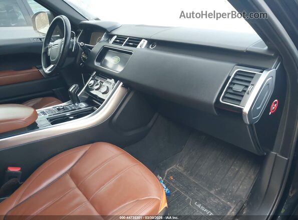 SALWR2FEXHA176602 2017 LAND ROVER RANGE ROVER SPORT Black Widok wnętrza z przodu