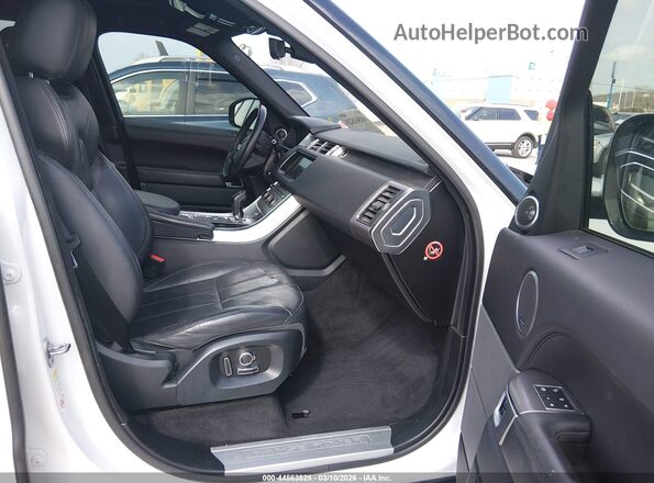 SALWR2FV6HA134508 2017 LAND ROVER RANGE ROVER SPORT White Widok wnętrza z przodu