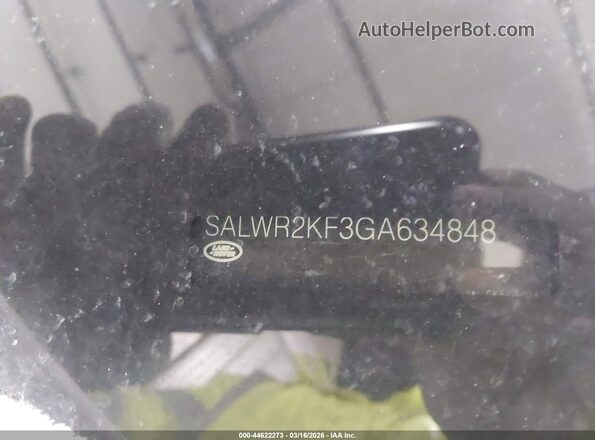 SALWR2KF3GA634848 2016 LAND ROVER RANGE ROVER SPORT White Vista del compartimento del motor