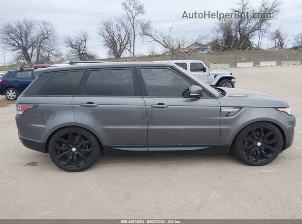 SALWR2PF3GA593176 2016 LAND ROVER RANGE ROVER SPORT Gray Widok wnętrza z tyłu