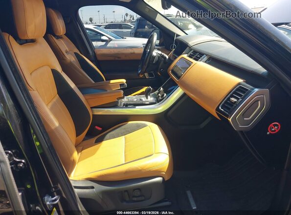 SALWR2RE7KA822827 2019 LAND ROVER RANGE ROVER SPORT Black Widok wnętrza z przodu
