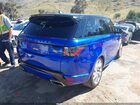 2019 Land Rover Range Rover Sport Supercharged Dynamic Синий vin: SALWR2RE9KA848264