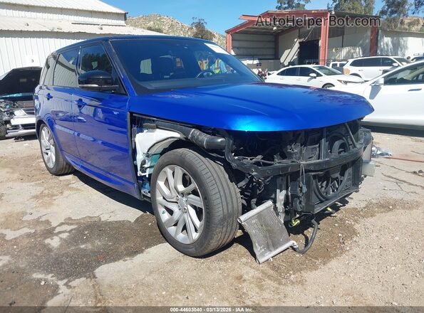 SALWR2RE9KA848264 2019 LAND ROVER RANGE ROVER SPORT Синий Передняя правая четверть