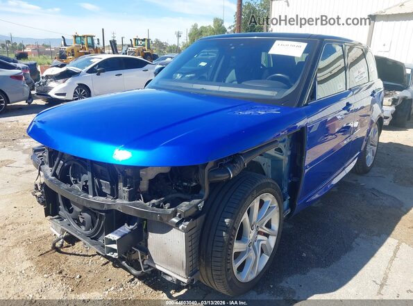 SALWR2RE9KA848264 2019 LAND ROVER RANGE ROVER SPORT Синий Передняя левая четверть