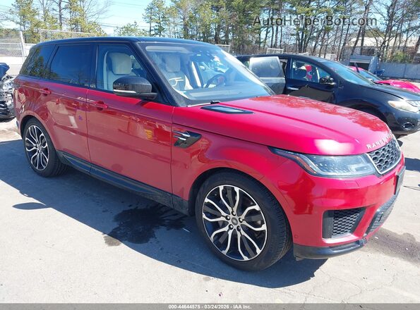SALWR2RV4KA418559 2019 LAND ROVER RANGE ROVER SPORT Red Przód prawy