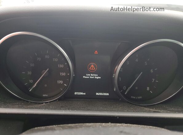 SALWR2VF5GA637391 2016 LAND ROVER RANGE Белый Вид щитка приборов