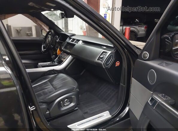 SALWS2PF0GA102180 2016 LAND ROVER RANGE ROVER SPORT Black Widok wnętrza z przodu