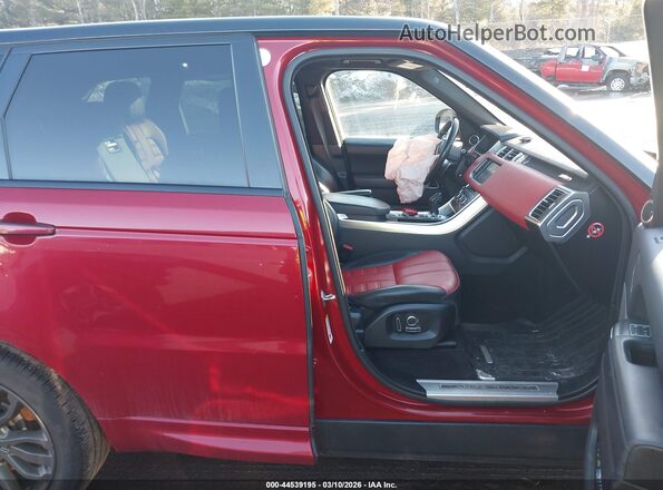 SALWS2PF7GA597669 2016 LAND ROVER RANGE ROVER SPORT Red Widok wnętrza z przodu