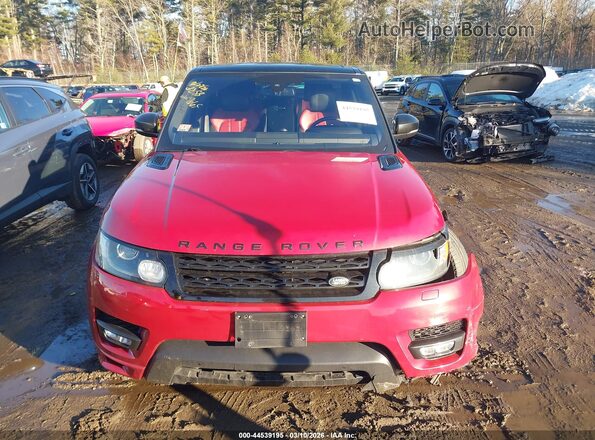 SALWS2PF7GA597669 2016 LAND ROVER RANGE ROVER SPORT Red Widok wnętrza z tyłu