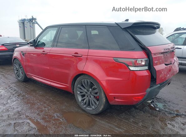 SALWS2VF3GA571198 2016 LAND ROVER RANGE ROVER SPORT Red Tył lewy