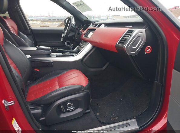 SALWS2VF3GA571198 2016 LAND ROVER RANGE ROVER SPORT Red Widok wnętrza z przodu
