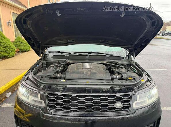 SALWV2SV4KA420589 2019 LAND ROVER RANGE Black Widok komory silnika