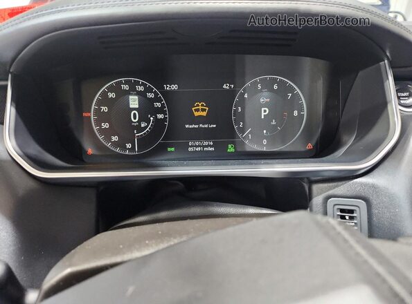 SALWZ2FE6HA174023 2017 LAND ROVER RANGE Черный Вид щитка приборов