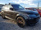 2020 Land Rover Range Rover Sport Svr Черный vin: SALWZ2RE1LA711806