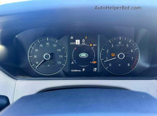SALYB2EX6KA796905 2019 LAND ROVER RANGE ROVER Коричневый Вид щитка приборов