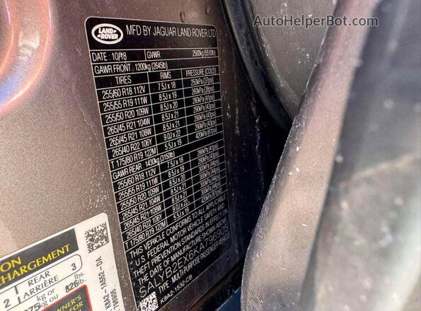 SALYB2EX6KA796905 2019 LAND ROVER RANGE ROVER Коричневый Вид задней части салона