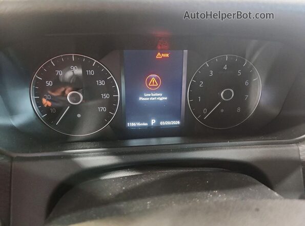 SALYK2EX4LA280625 2020 LAND ROVER RANGE Черный Вид щитка приборов