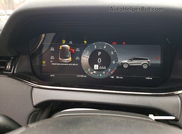 SALZJ2FX8TH293892 2026 LAND ROVER RANGE Черный Вид щитка приборов