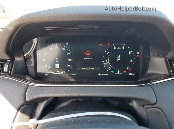 SALZL2FX9NH170695 2022 LAND ROVER RANGE Gray ხელსაწყოთა პანელის ხედი