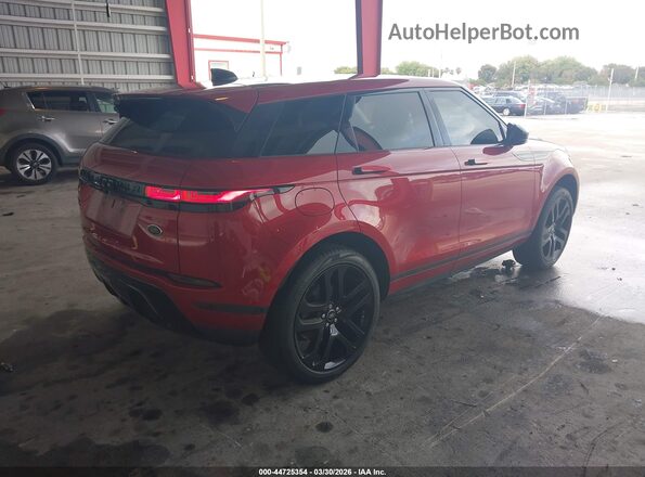 SALZP2FX3LH015903 2020 LAND ROVER RANGE ROVER EVOQUE Красный Задняя правая четверть