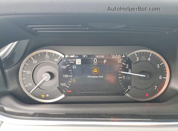 SALZP2FX6PH180110 2023 LAND ROVER RANGE Gray Vista del cuadro de instrumentos
