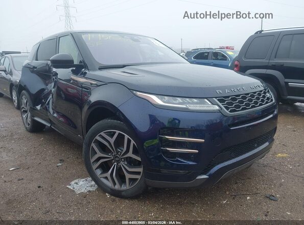 SALZT2FX1MH136412 2021 LAND ROVER RANGE ROVER EVOQUE Dark Blue Передня права чверть