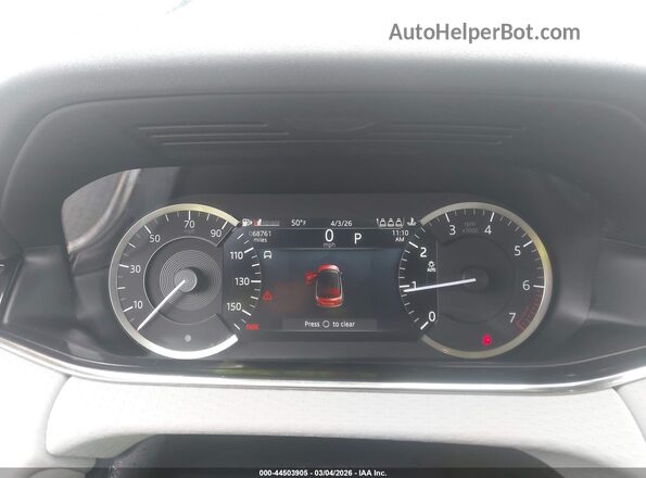 SALZT2FX1MH136412 2021 LAND ROVER RANGE ROVER EVOQUE Dark Blue Вид щитка приладів