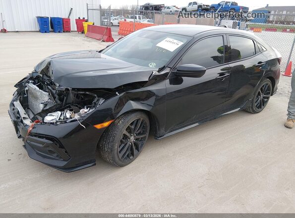 SHHFK7H4XLU212901 2020 HONDA CIVIC Черный Передняя левая четверть