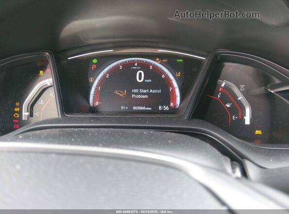 SHHFK7H4XLU212901 2020 HONDA CIVIC Черный Вид задних сидений