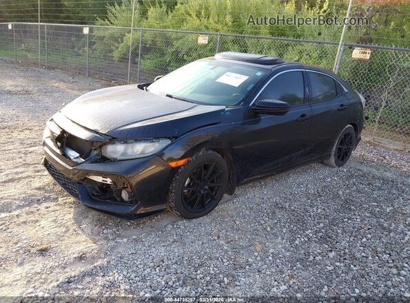 SHHFK7H70JU208038 2018 HONDA CIVIC Черный Передняя левая четверть