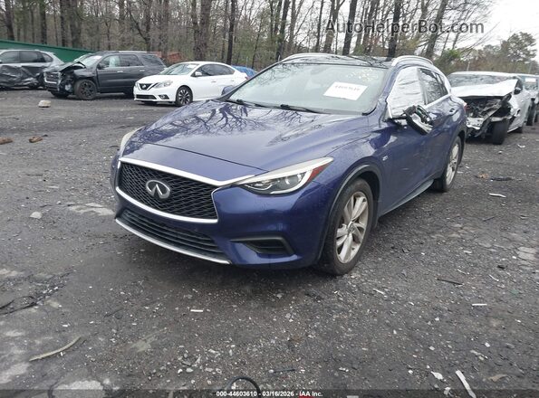 SJKCH5CP5KA010934 2019 INFINITI QX30 Синий Передняя левая четверть