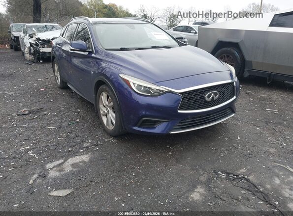 SJKCH5CP5KA010934 2019 INFINITI QX30 Синий Передняя правая четверть