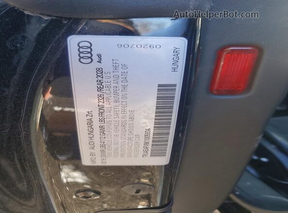TRUAEAFV8K1005934 2019 AUDI TT Черный Вид подкапотного пространства