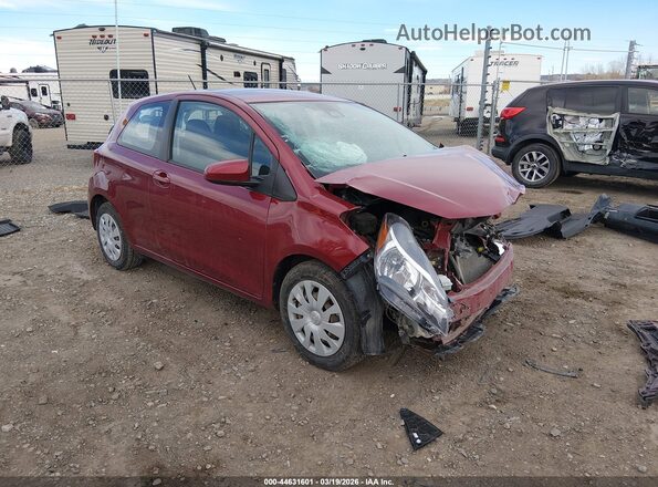 VNKJTUD33HA082696 2017 TOYOTA YARIS Красный Передняя правая четверть