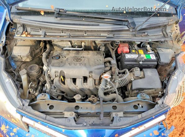 VNKKTUD33GA062984 2016 TOYOTA YARIS Синий Вид задней части салона