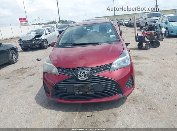 VNKKTUD39HA085848 2017 TOYOTA YARIS Красный Вид щитка приборов