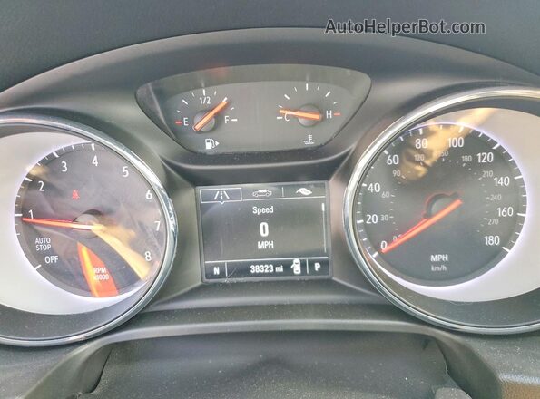 W04GL6SX6L1007286 2020 BUICK REGAL Темно-бордовый Вид щитка приборов