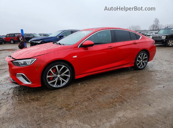 W04GS6SS5K1012050 2019 BUICK REGAL Red წინა მარცხენა ხედი სამი მეოთხედიდან