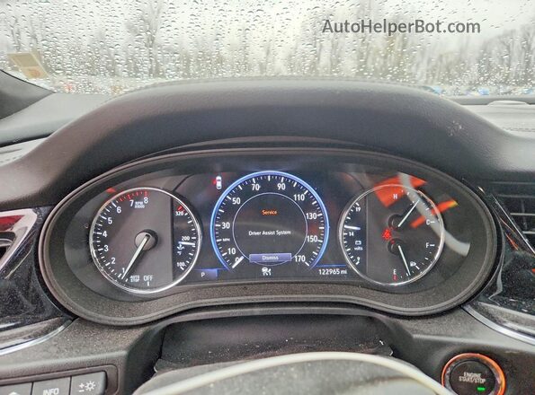 W04GS6SS5K1012050 2019 BUICK REGAL Red ხელსაწყოთა პანელის ხედი