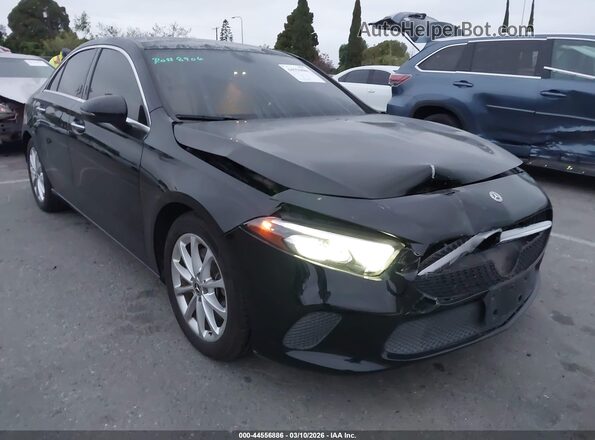 W1K3G4EB2MJ275448 2021 MERCEDES-BENZ A 220 Черный Передняя правая четверть
