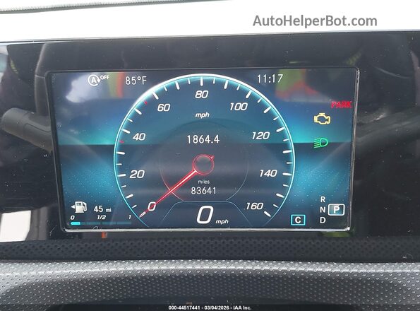 W1K3G4EB4LJ201575 2020 MERCEDES-BENZ A 220 Белый Вид задних сидений