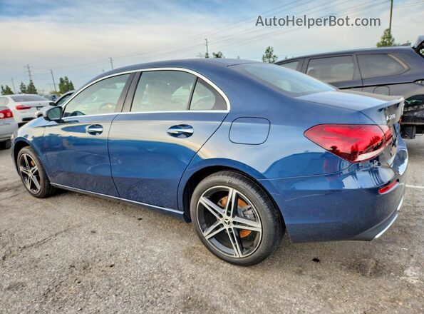 W1K3G4EBXNJ376030 2022 MERCEDES-BENZ A Синий Задняя левая четверть