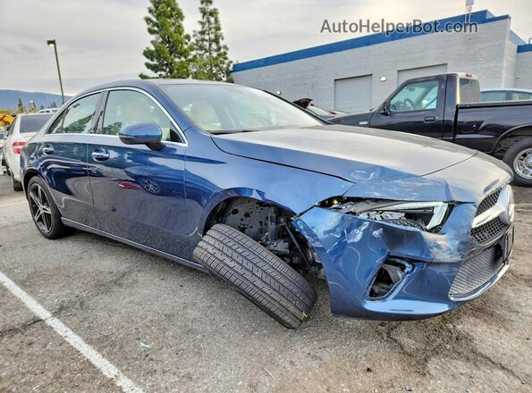 W1K3G4EBXNJ376030 2022 MERCEDES-BENZ A Синий Передняя правая четверть