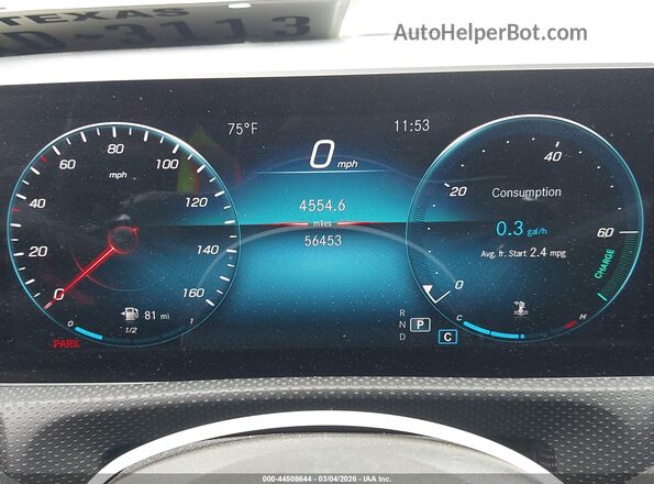 W1K3G4FB2LW046980 2020 MERCEDES-BENZ A 220 Черный Вид задних сидений