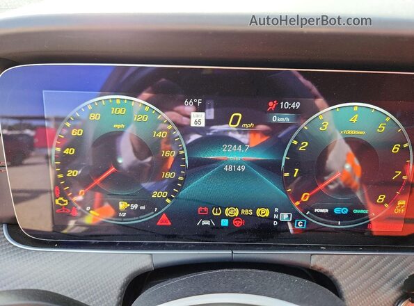 W1K7X5KB6NA045070 2022 MERCEDES-BENZ AMG Серый Вид щитка приборов