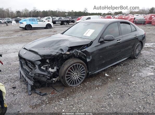 W1KAF4GB6PR096603 2023 MERCEDES-BENZ C-CLASS Черный Передняя левая четверть
