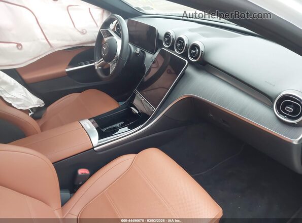 W1KAF4HB3SR241734 2025 MERCEDES-BENZ C-CLASS White Widok wnętrza z przodu
